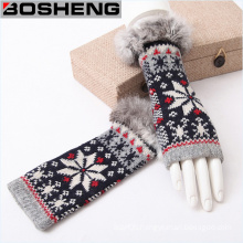 Winter Warm Half Lady Knitting Glove with Fleece